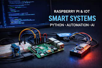 develop raspberry pi product or prototype, embedded system iot automation