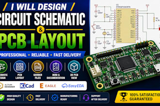 develop custom pcb layout and circuit board design