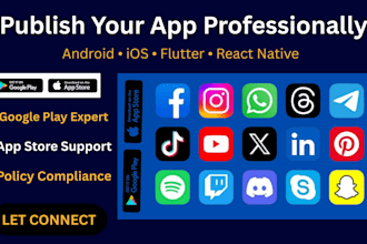 publish your android or ios app to google play and app store