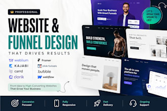 design profitable weblium kajabi carrd dorik framer clickfunnels bubble webflow