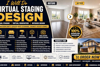 do real estate virtual staging design
