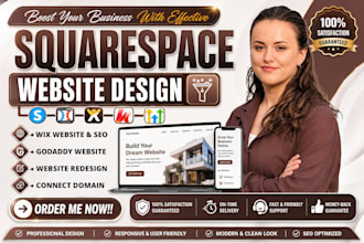 design redesign squarespace website wix website godaddy website connect domain
