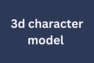 do 3d character model for printing