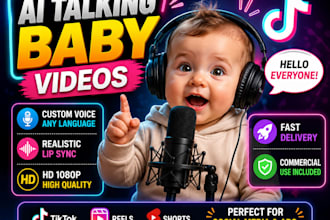 create ai talking baby videos for tiktok reels youtube shorts and ads