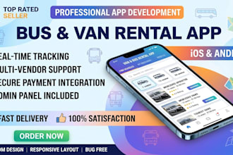 build a travel agency bus and tourist van renting app