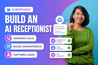 build an ai receptionist that answers calls books appointment and captures leads