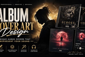 design album cover design, album cover art, music cover art