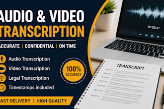 transcribe legal, interview, multimedia audio or video to text with timestamp