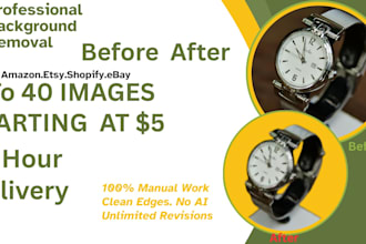 professionally remove background from 50 images