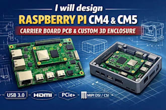 design raspberry pi compute module cm4 carrier board pcb and embedded hardware
