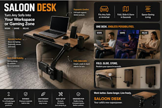 design ergonomic sofa attachment into a home office or gaming setup