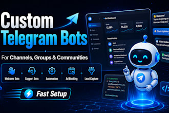 a custom telegram bot for your channel, group, or community