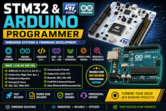 develop stm32 and arduino firmware for your project