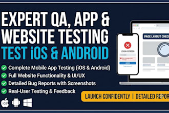 do expert QA testing, mobile app testing, website testing and user testing