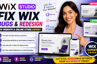 fix wix website studio bug issue redesign wix online store