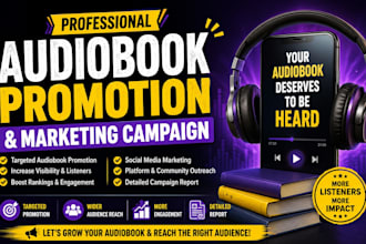 do professional audiobook promotion and marketing campaign