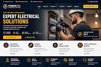 do electrical contractor website wiring services website light installation site