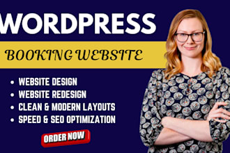 design wordpress booking website, hotel booking website and booking wordpress