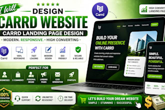 design carrd website, carrd landing page design, design carrd website