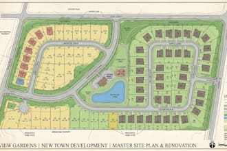 renovate site plan, property map, new town, plot map for real estate