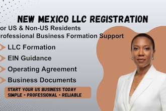do new mexico llc registration and ein for US non US residents and business doc