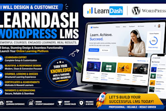 setup and customize your learndash lms wordpress elearning website