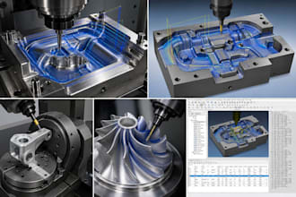 create mastercam cnc programs for 3 axis, 4 axis and 5 axis machining