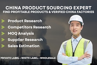 do private label product sourcing and  manufacturer research from china