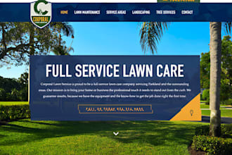 design wix lawncare website pest control website tree service website