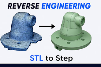 convert stl to step, repair mesh, fix stl, cnc design, technical drawings