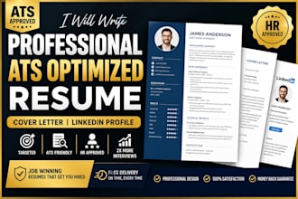 write executive resume, CV and linkedin profile optimization