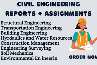 do civil and transportation engineering assigment and task