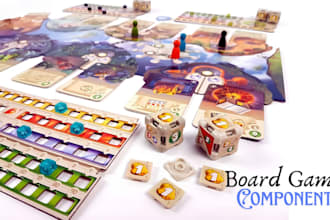 design custom board game, card game and tabletop game assets