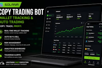 build solana copy trading bot, with wallet tracker, and lightning fast excution
