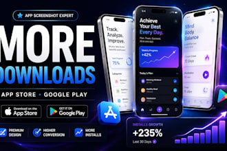 design german app screenshots for play store, app store google play, mobile apps