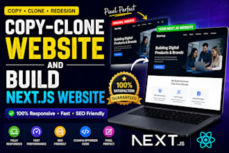 copy clone website and build nextjs website