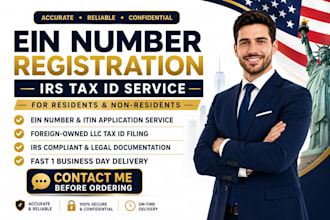 get your ein number irs tax id ein llc, usa llc or ein number registration