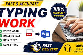 fast and accurate typing work