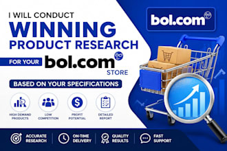 do profitable product research for your bol com store based on your requirement