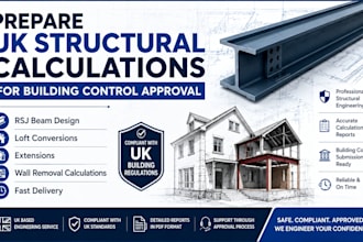 prepare UK structural calculations for building control approval