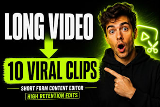 edit high retention short form content for social media