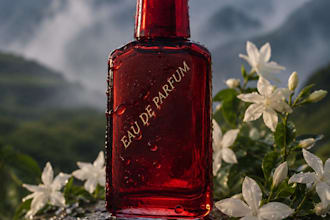 create luxury 3d perfume and cosmetic product rendering