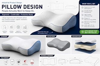design ergonomic cervical neck pillow, pregnancy pillow, adjustable loft pillow