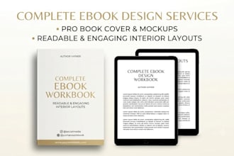 create amazon KDP book covers and 3d book mockups