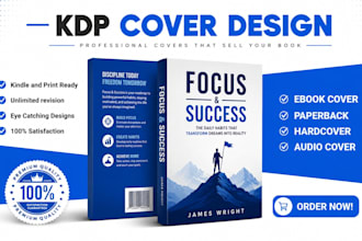 design book cover design, amazon kdp book cover, ebook cover