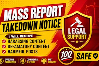 takedown copyright leaked unwanted content harmful links tiktok youtube facebook