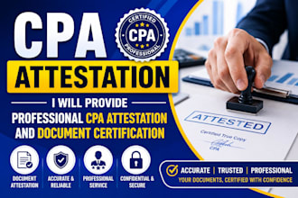 provide CPA attestation and document certification