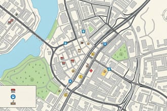 design vector maps, tourism maps, campground maps and master plan maps