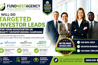 do targeted investor leads for your kickstarter or equity crowdfunding campaign
