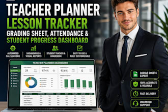 build a teacher planner, lesson tracker, grading and student dashboard